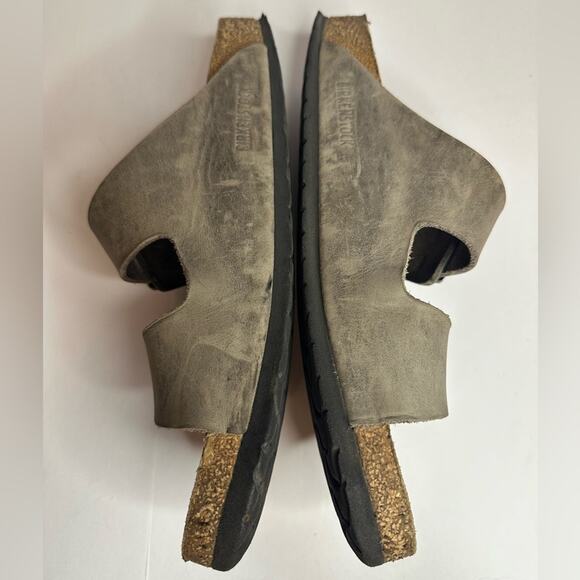 Birkenstock Arizona Soft Footbed Oiled Leather Sandals EU 43 US 10 Faded Khaki main image 7